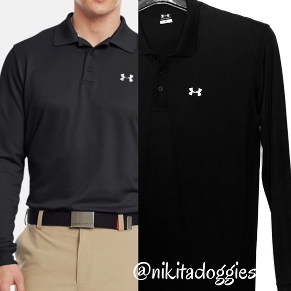 Under Armour Other - Under Armour Long Sleeve Performance Golf Polo